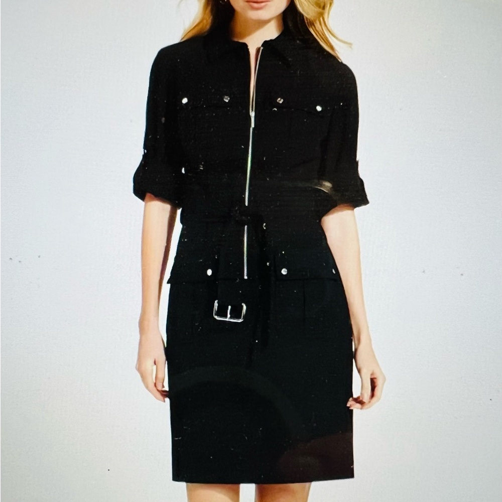Michael Kors utility dress black -size small